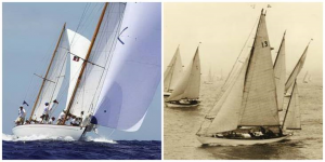 The Dorade boat in 1931 and now