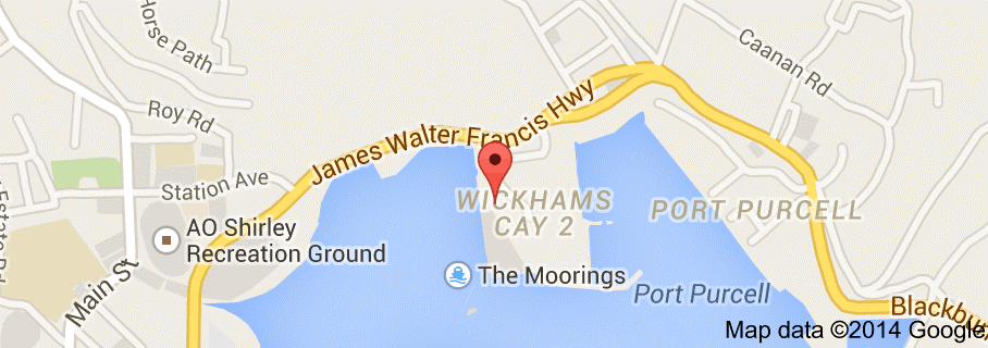 The Moordings, BVI Location