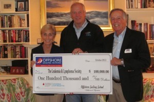 Steve & Doris Colgate holding a check