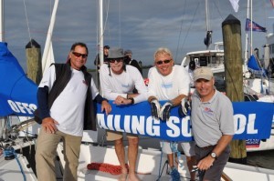 Mark Reynolds, second from left, with his crew