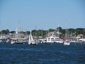 sailboat racing in Newport, RI