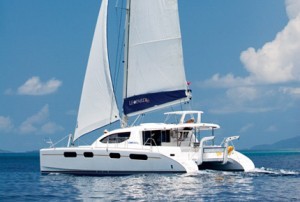 catamaran on the water