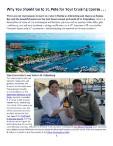 Cruising Courses in St. Pete on the Gulf Coast of Florida