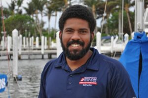 Offshore Sailing School instructor Cheyenne Warner