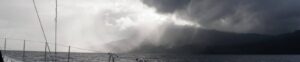 Dock view of a storm