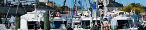 Boats and people at Annapolis Sailboat Show