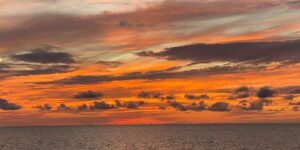 Sunset in Exuma Out Islands of Bahamas