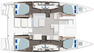 Sunsail 424 cabin layout