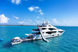 112 superyacht with slide
